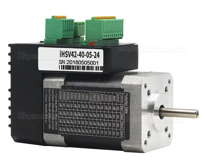 Nema 17 42mm 24V 52W Integrated AC Servo Motor JMC iHSV42-40-05-24 12.5Ncm 52000RPM